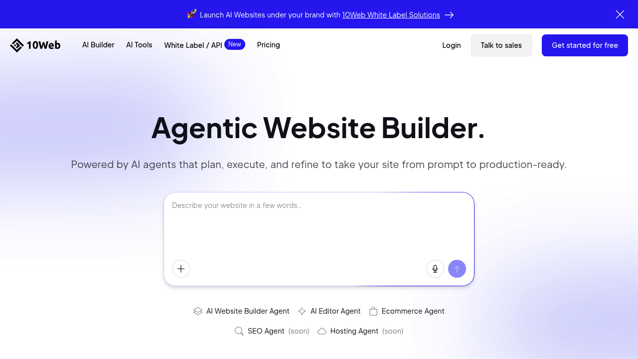 10Web screenshot