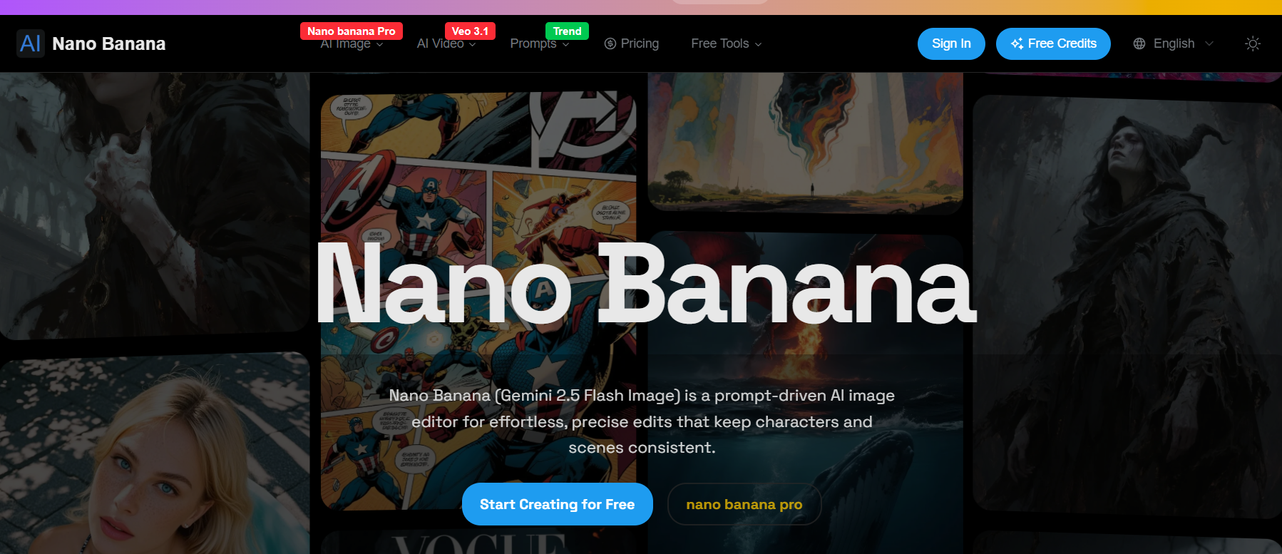 AI Nano Banana screenshot