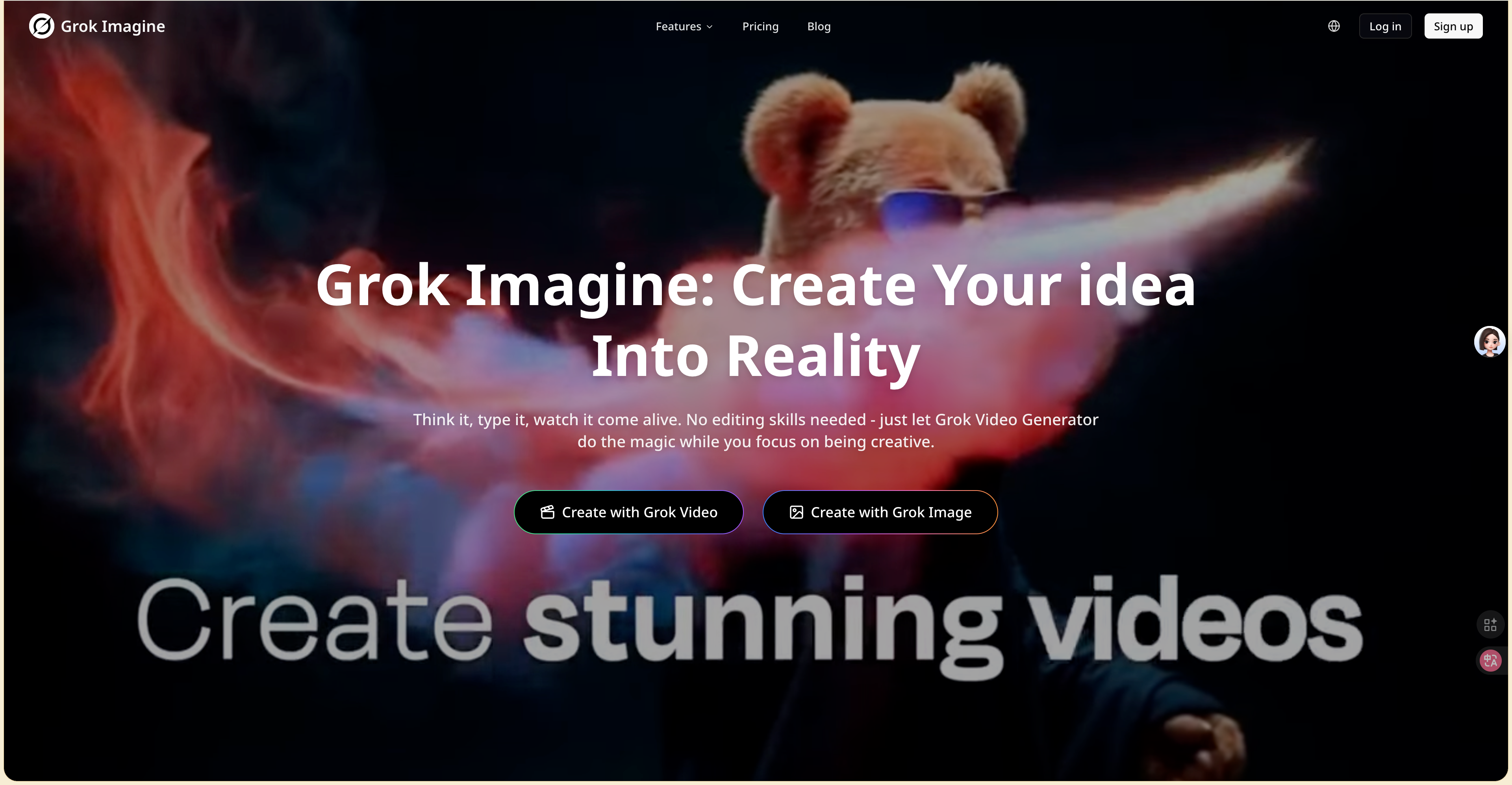 Grok Video Generator screenshot