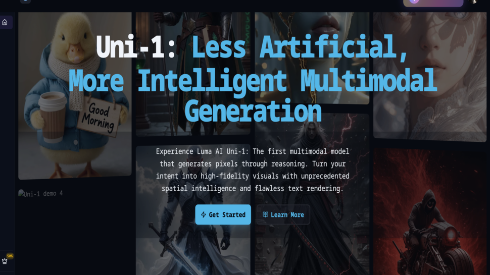 Uni-1 by Luma AI screenshot