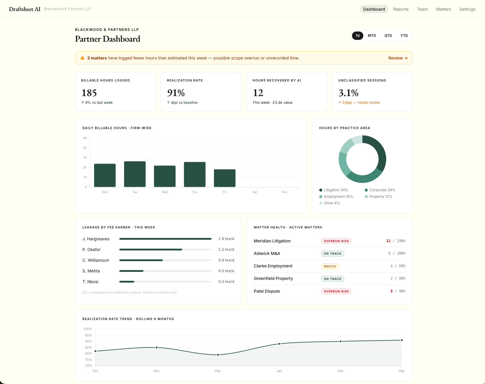 Draftsheet AI screenshot