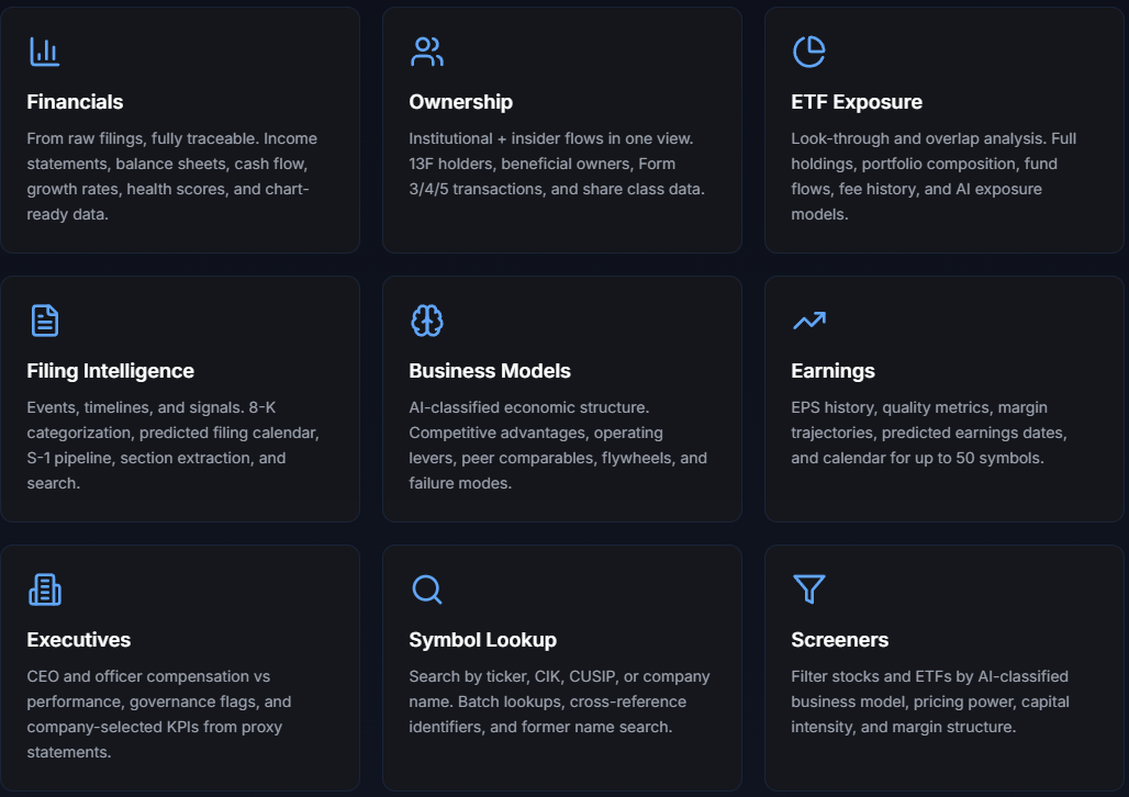StockFit API screenshot
