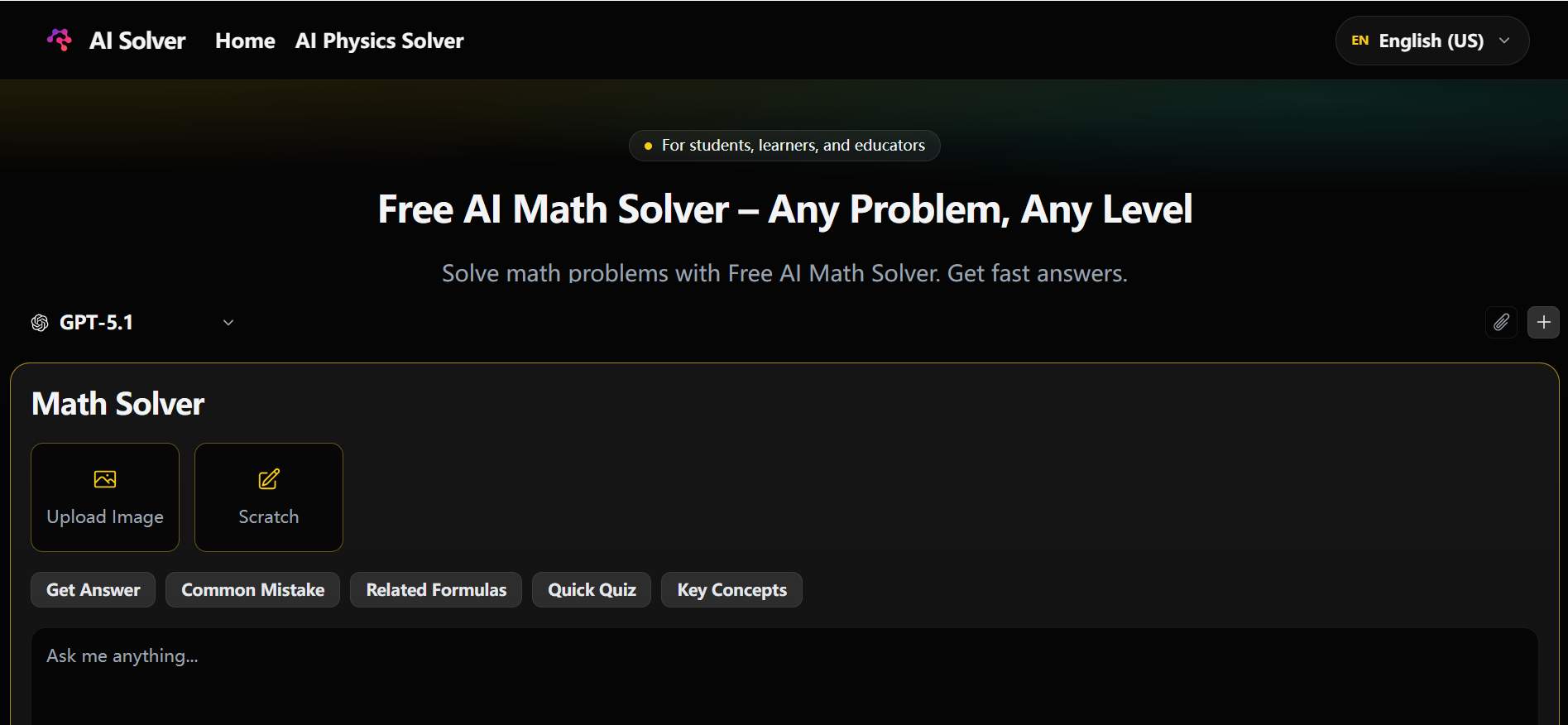 Free AI Math Solver – Any Problem, Any Level screenshot
