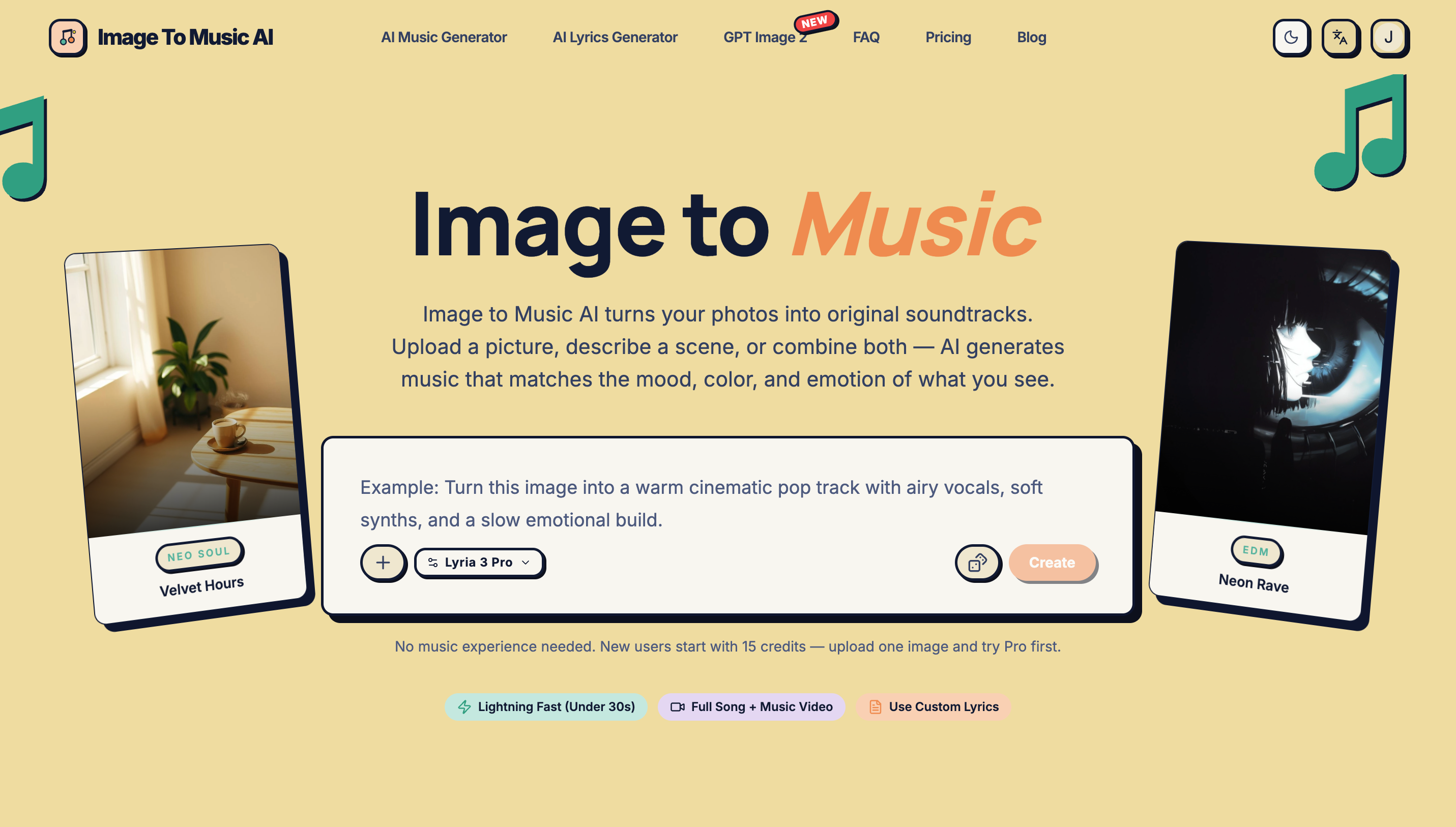 Image to Music AI screenshot