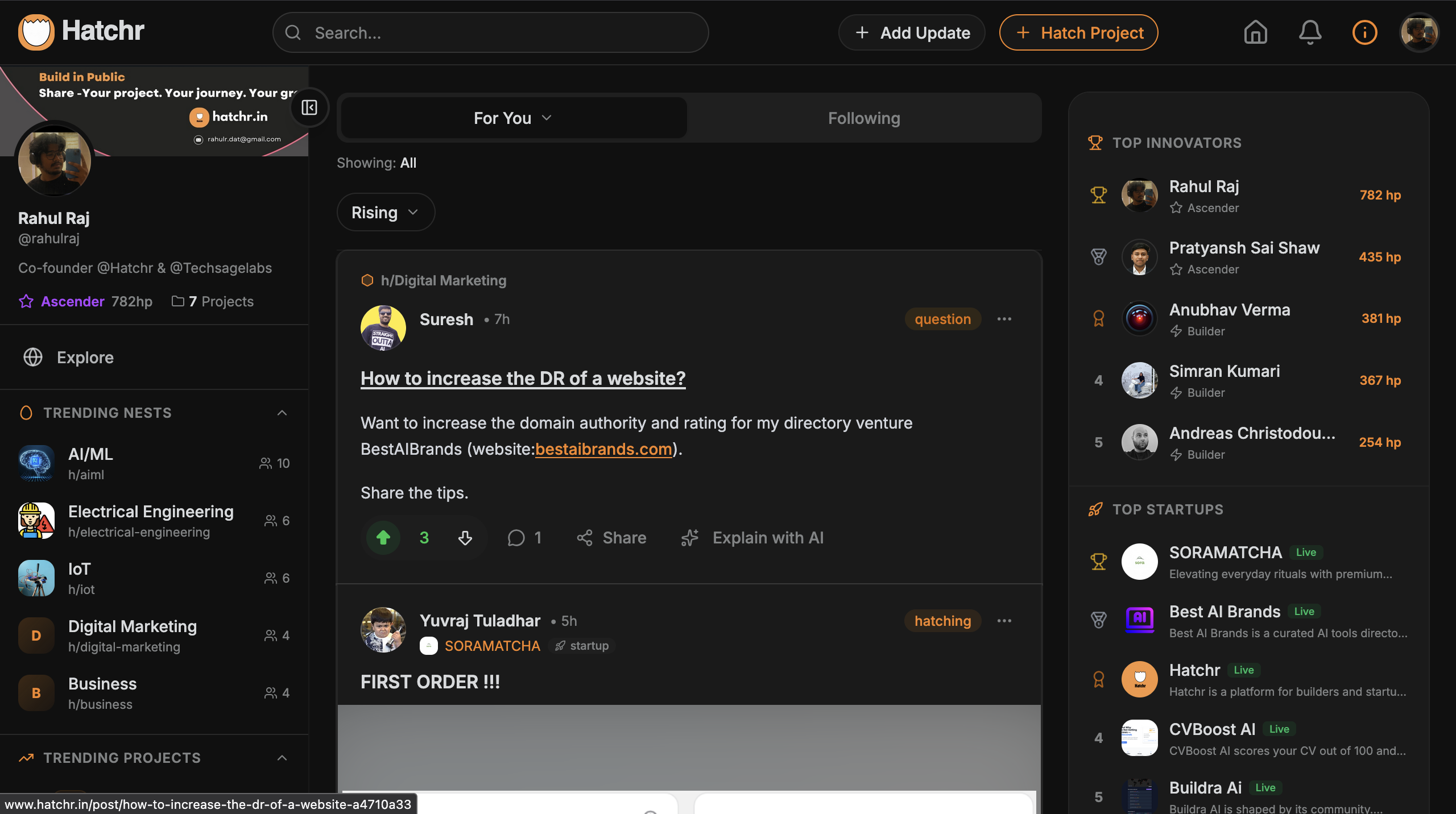 Hatchr screenshot