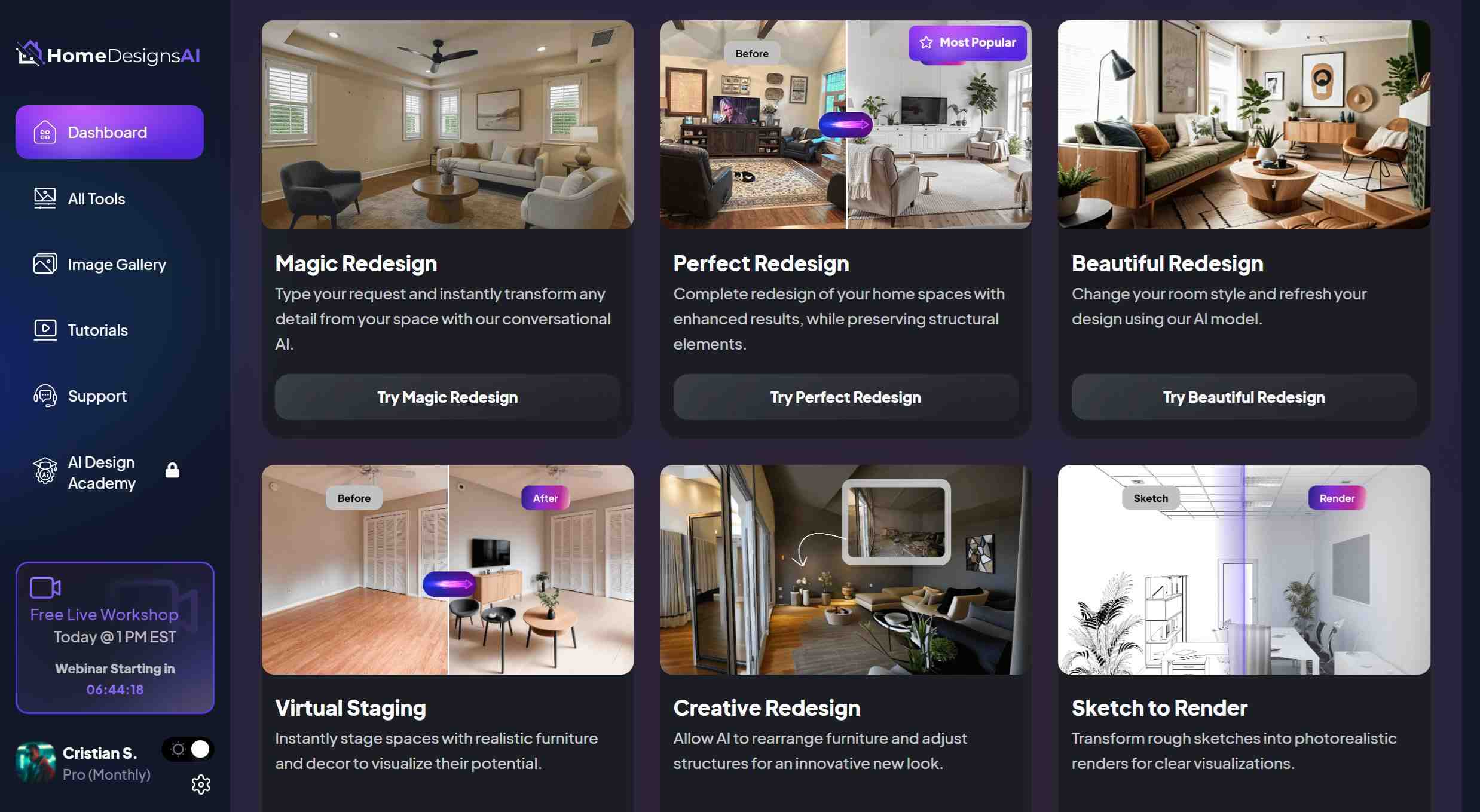 HomeDesignsAI screenshot