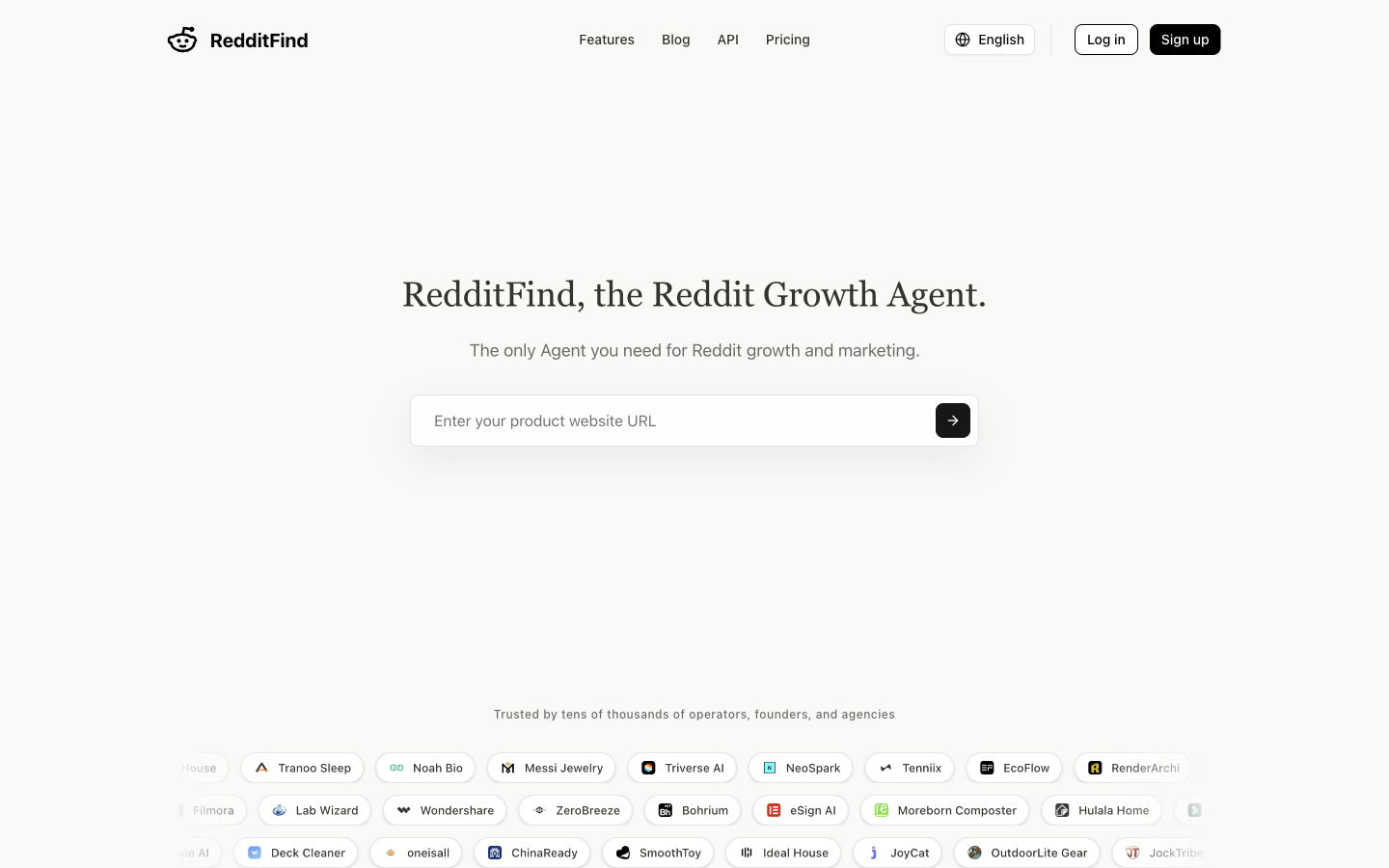 RedditFind screenshot