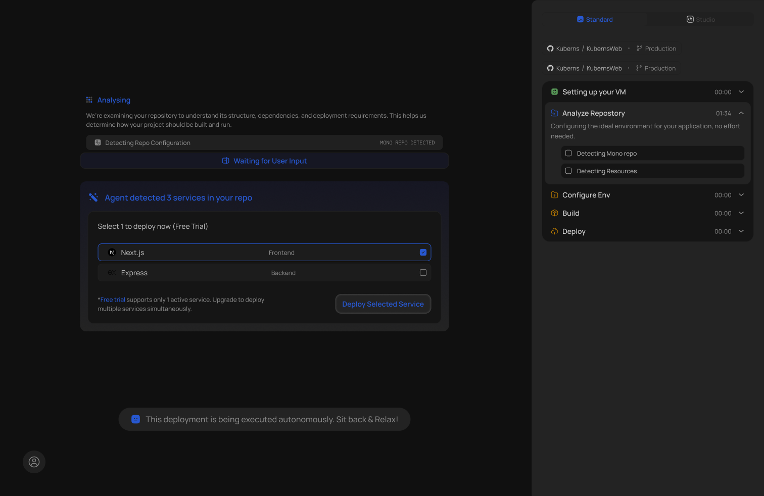Kuberns screenshot