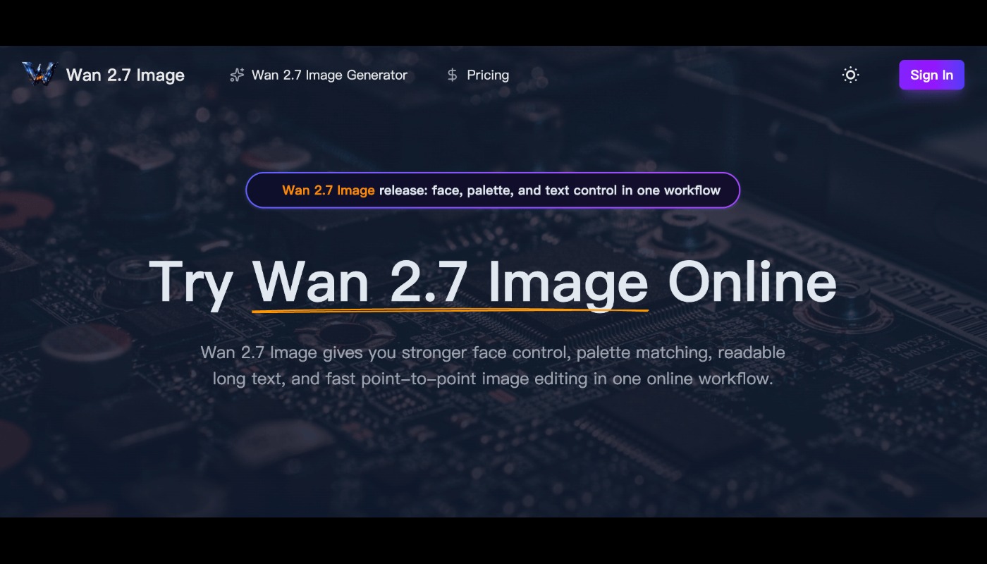 Wan 2.7 Image screenshot