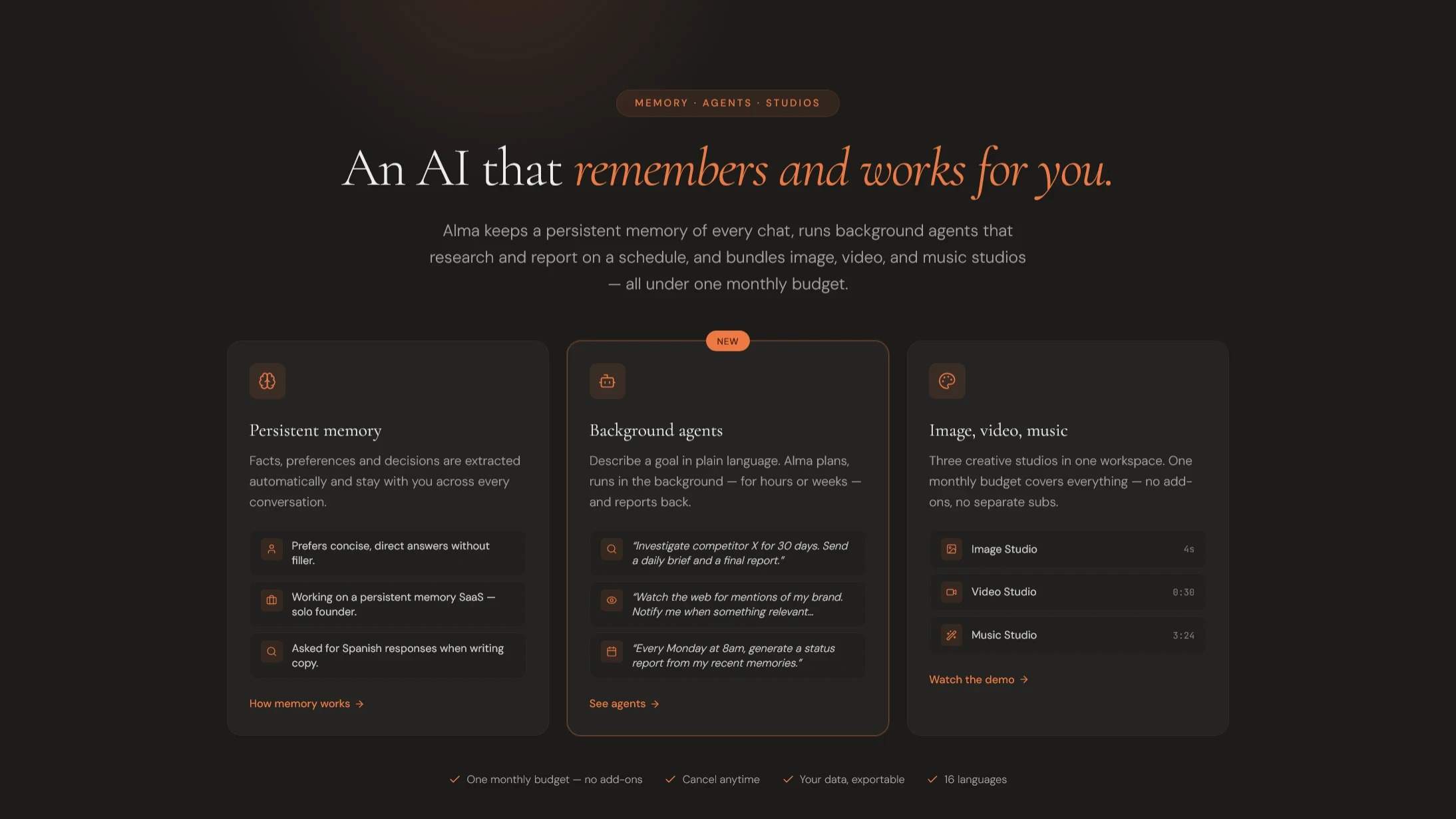 Alma by Olivares AI screenshot