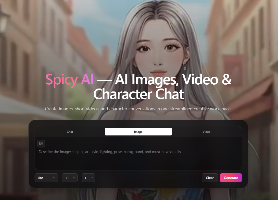 spicy ai screenshot