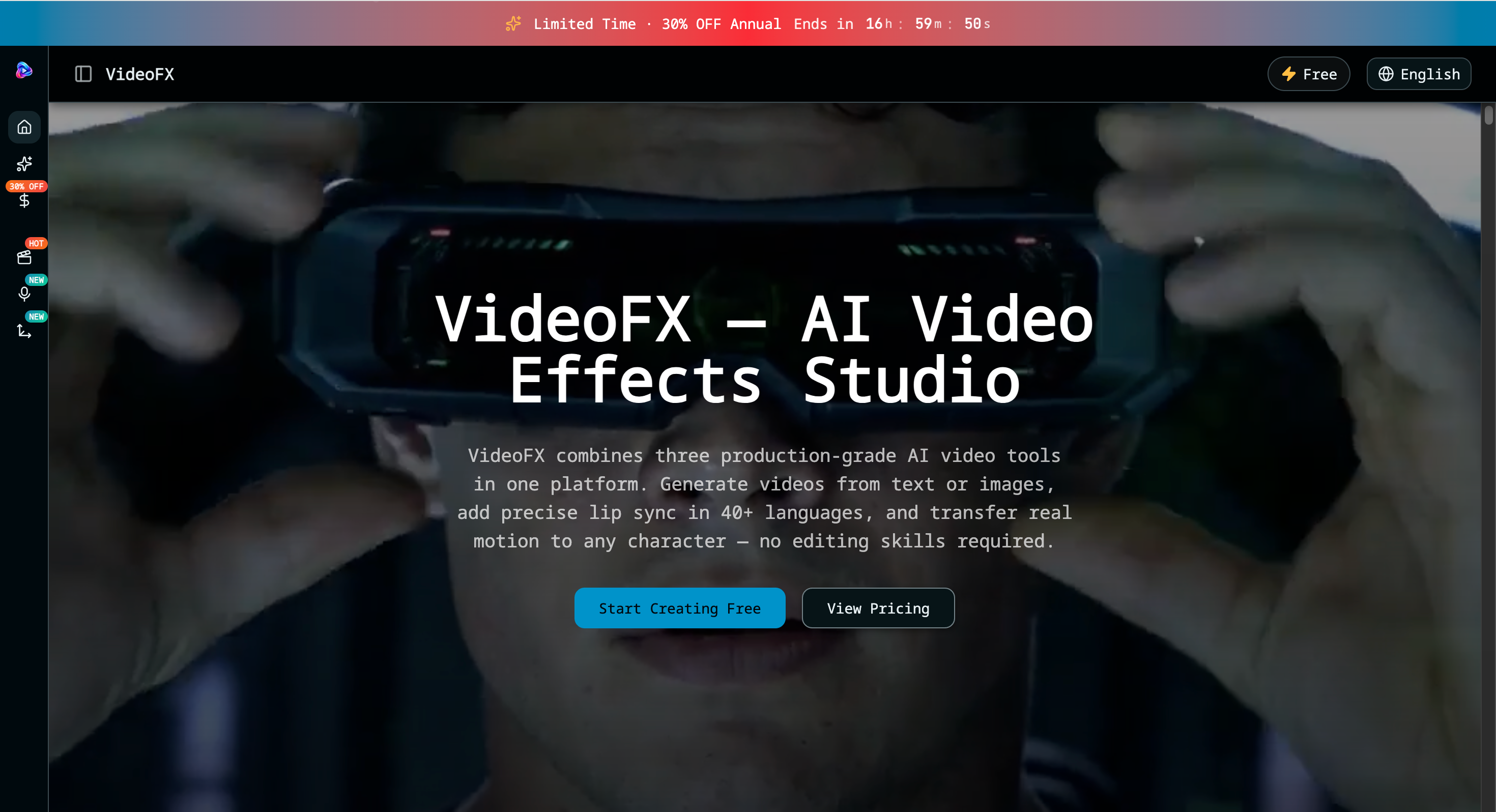 VideoFX Studio screenshot