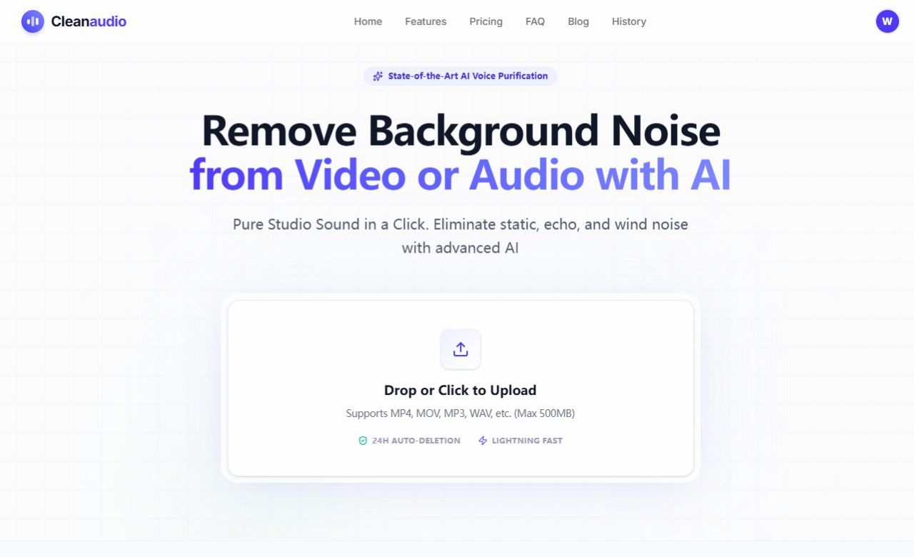 CleanAudio AI screenshot