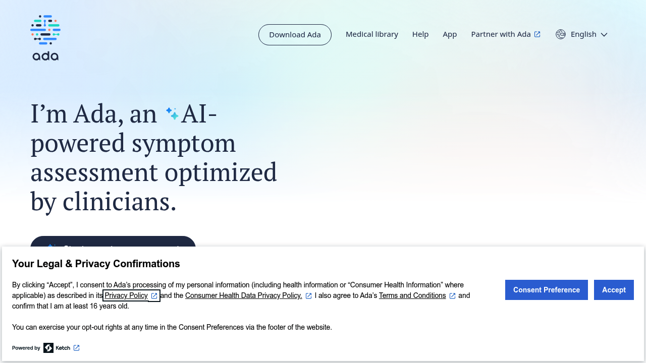 Ada Health screenshot