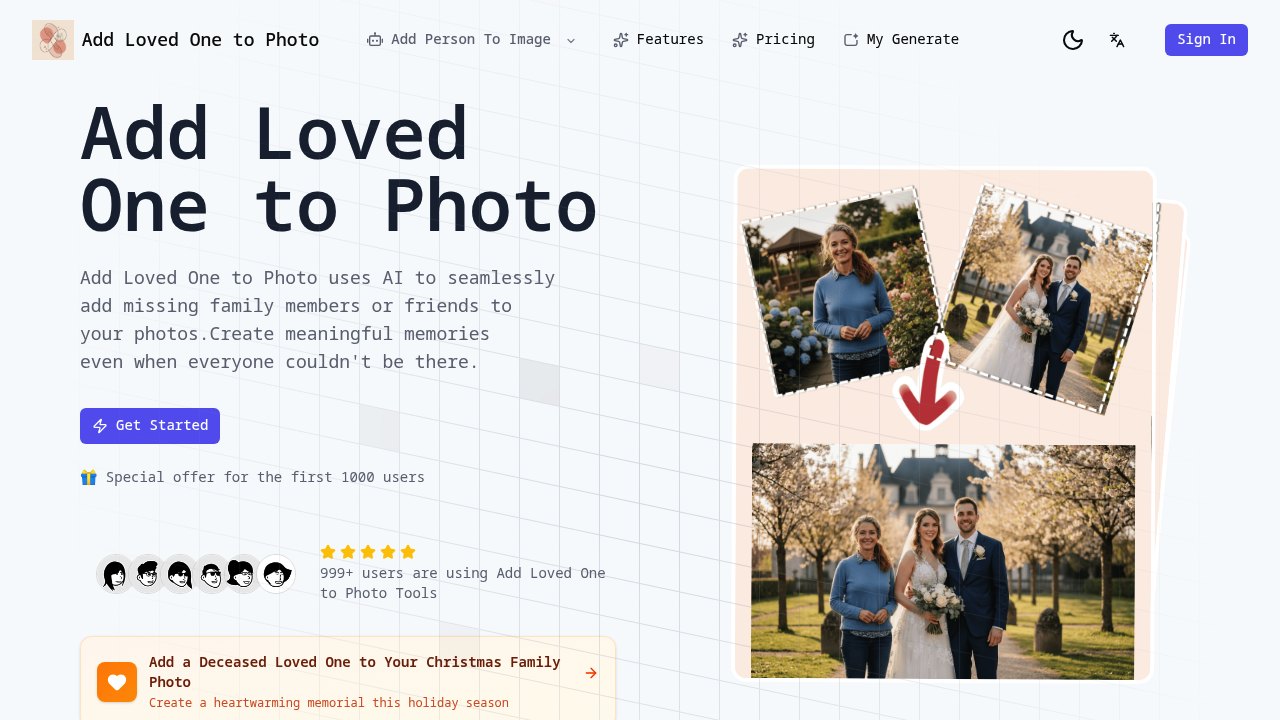 Add Loved One to Photo screenshot