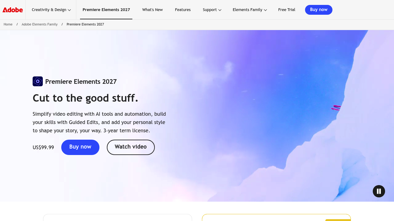 Adobe Premiere Elements screenshot