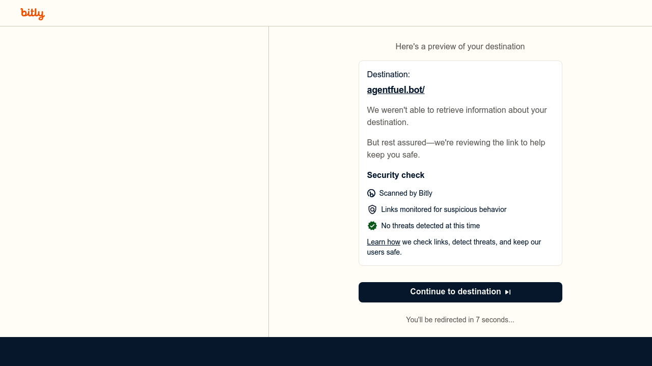 Agentfuel screenshot
