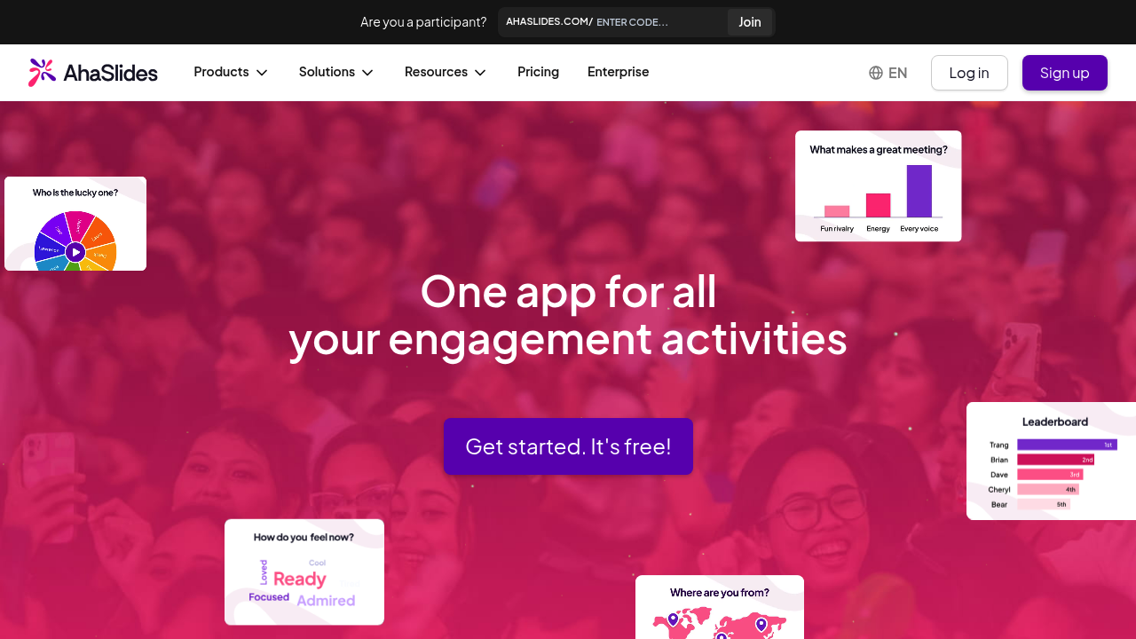 AhaSlides screenshot