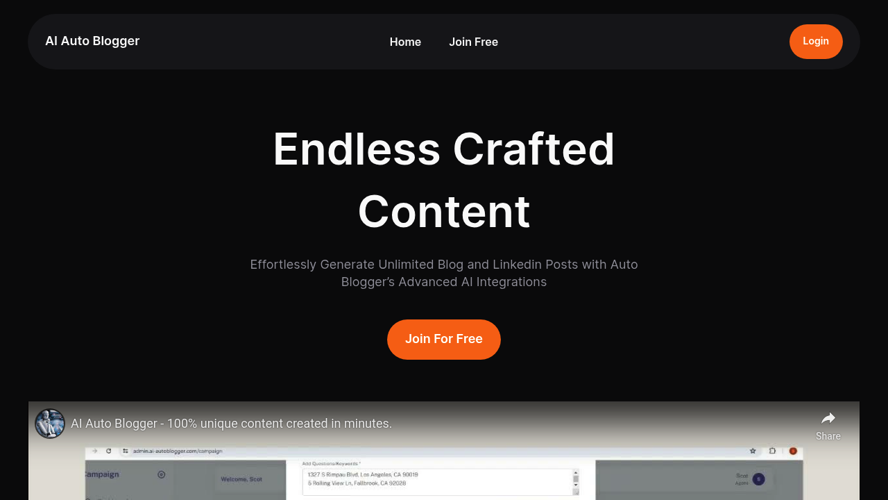 AI Auto Blogger screenshot
