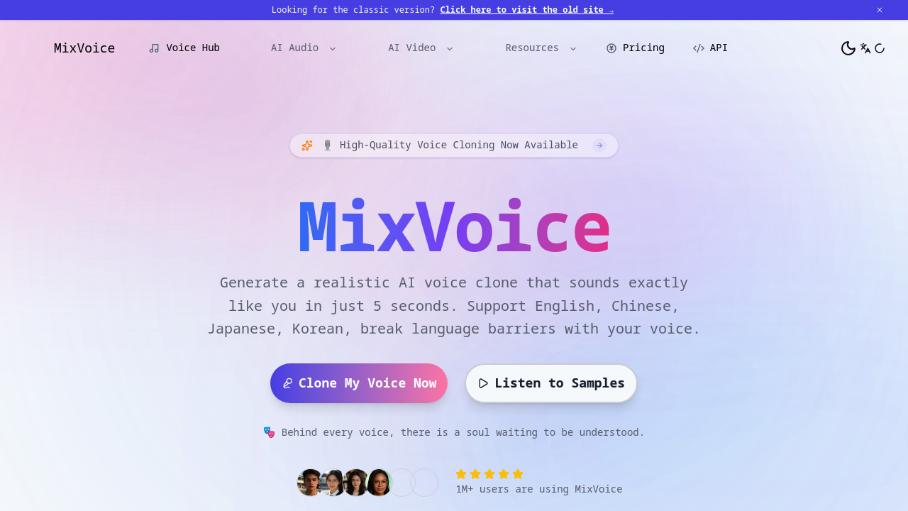 AI Clone Voice Free.com screenshot
