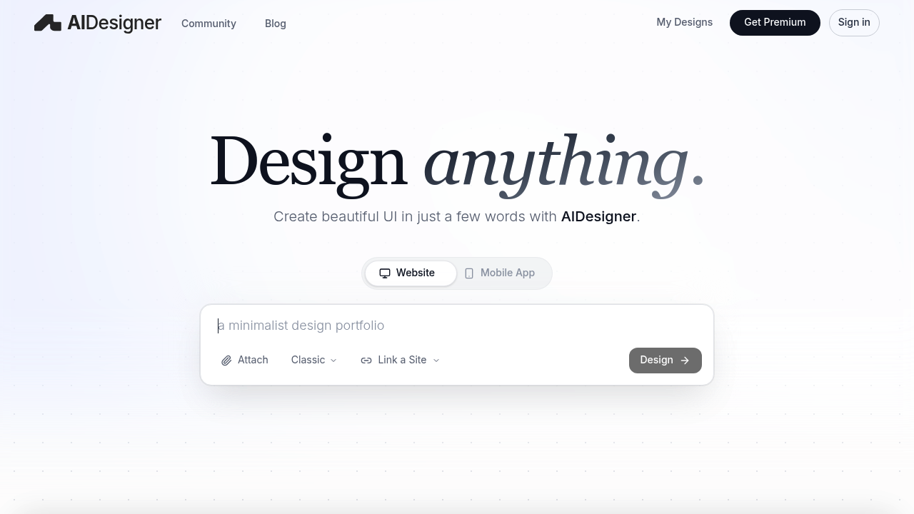 AI Designer screenshot