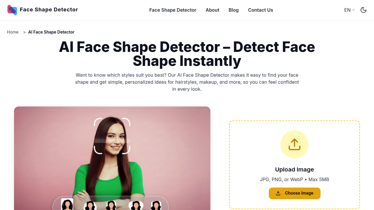 AI Face Shape Detector screenshot