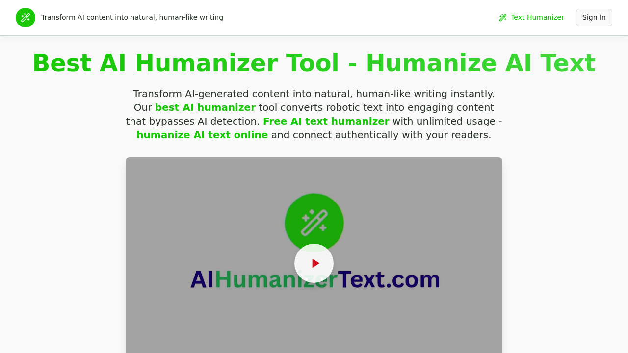 AI Humanizer Text screenshot