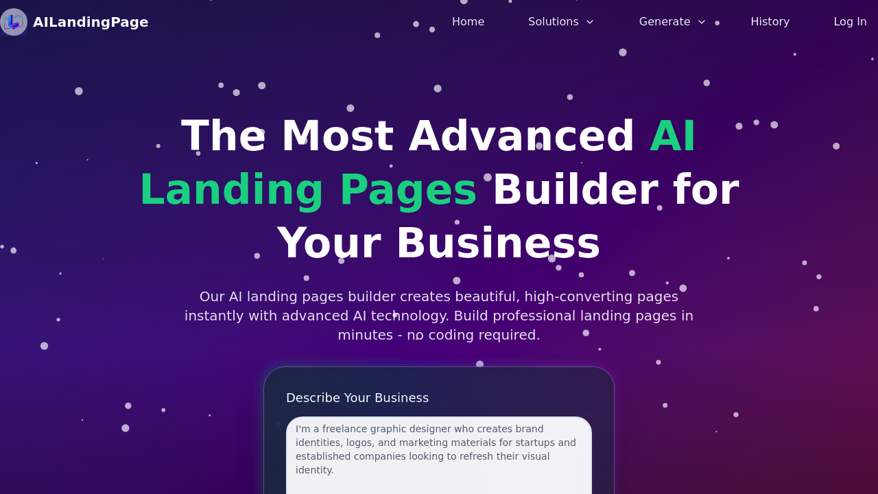 AI Landing Page.ai screenshot