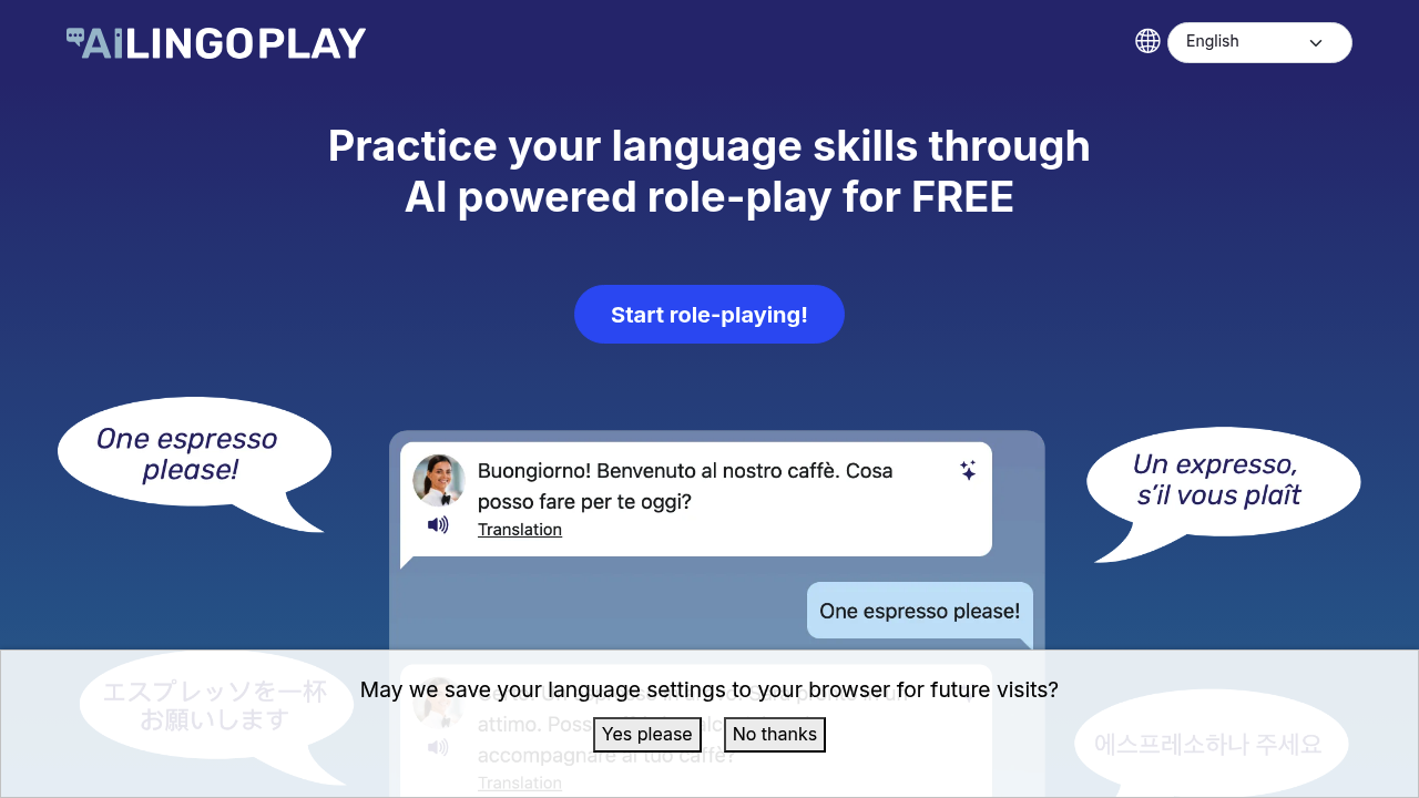 AI LingoPlay screenshot