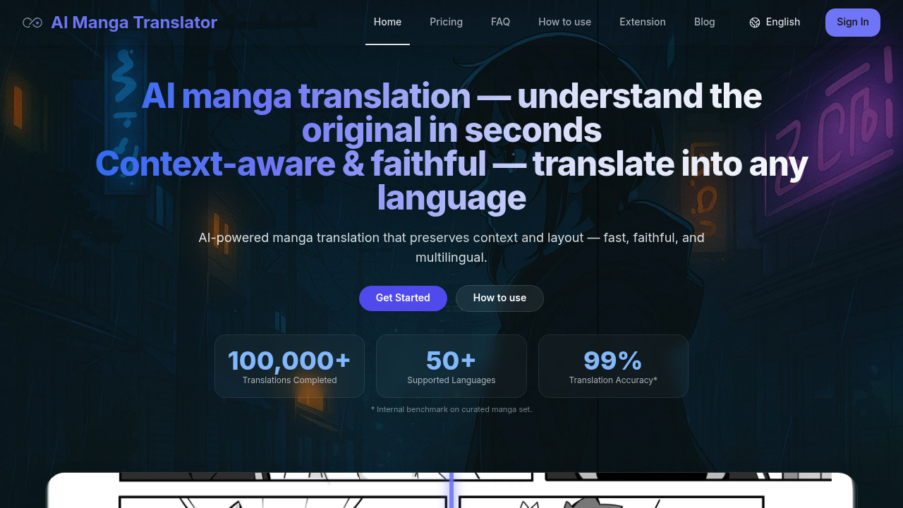 AI Manga Translate screenshot
