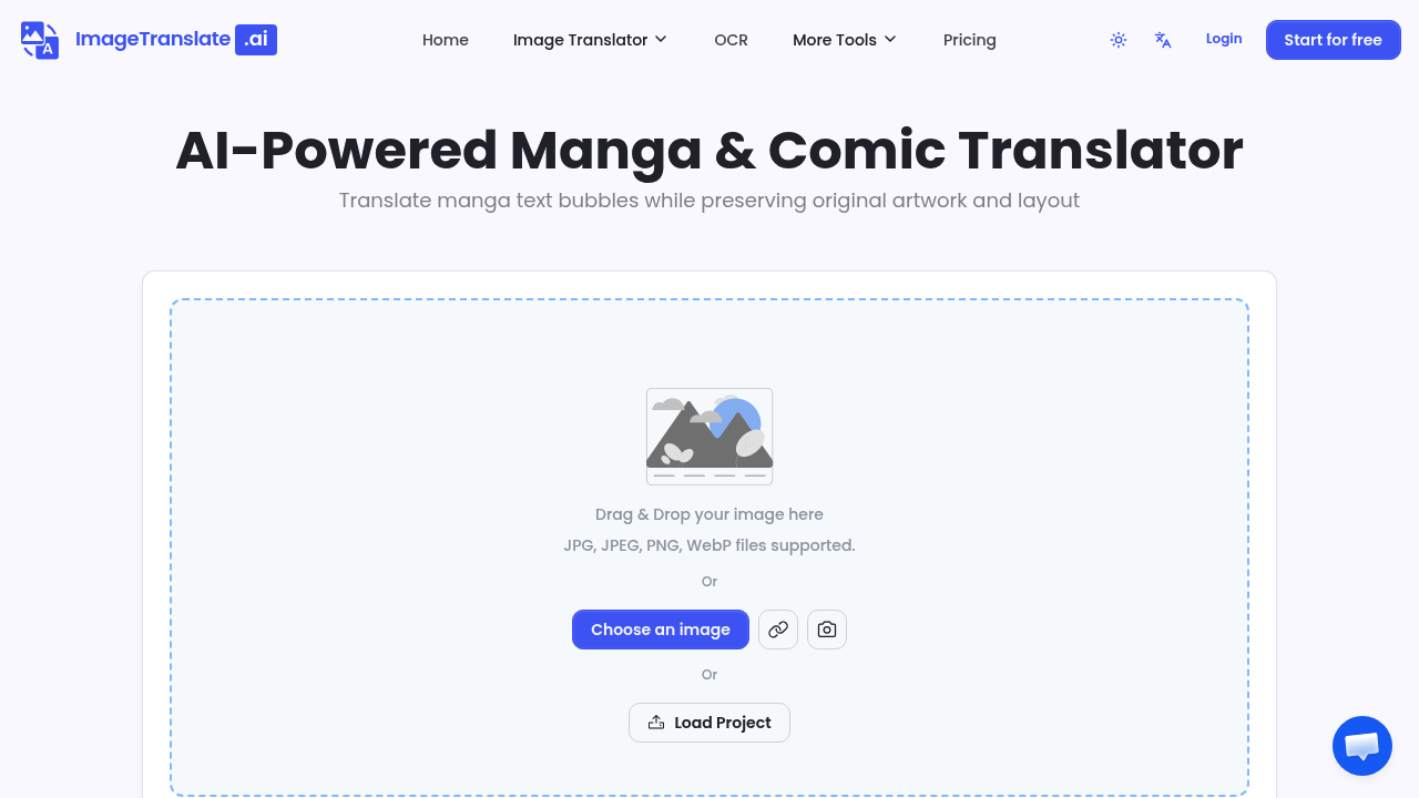 AI Manga Translator - ImageTranslate.AI screenshot