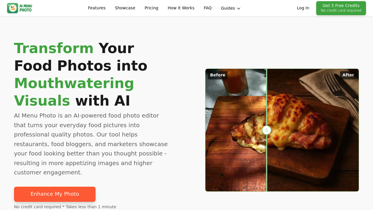 AI Menu Photo screenshot