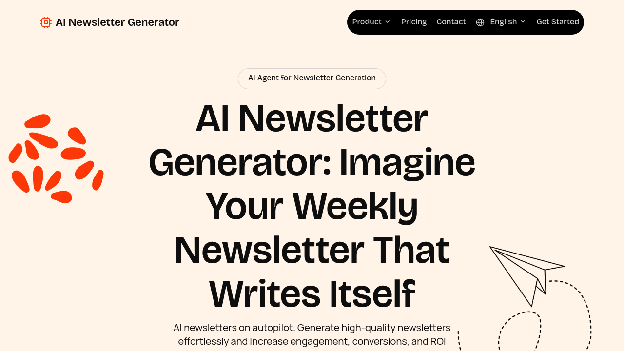 AI Newsletter Generator screenshot