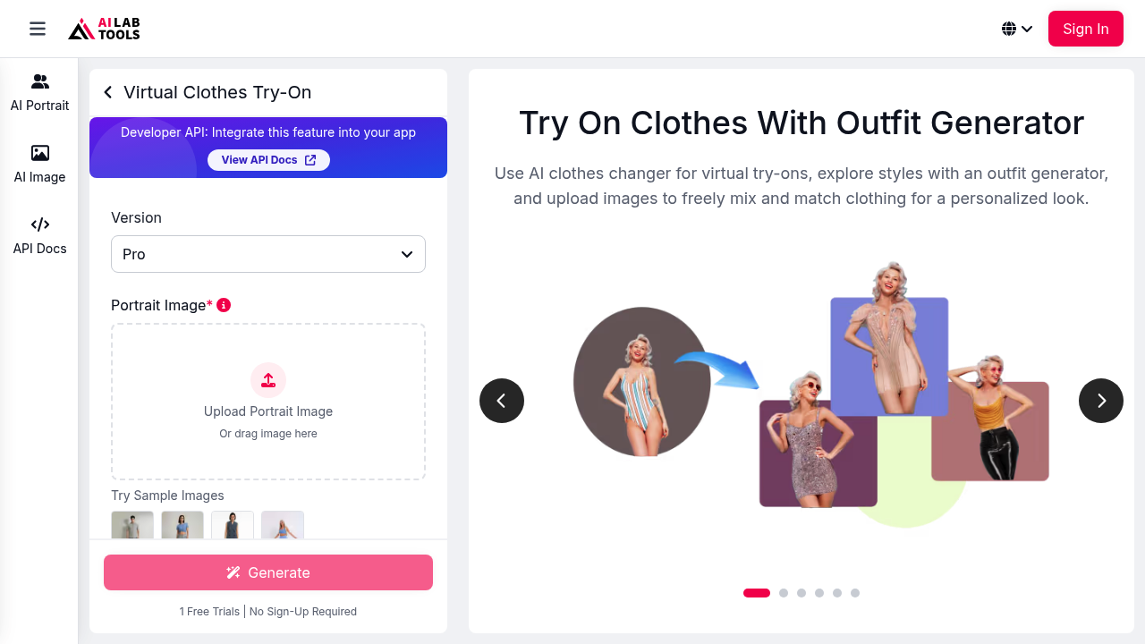 AI Outfit Generator | AILabTools screenshot