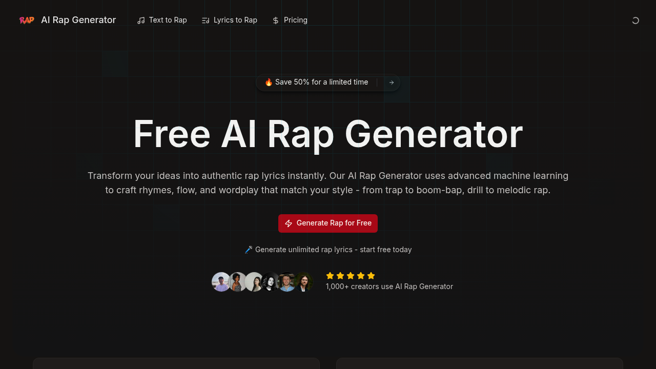 AI Rap Generator screenshot