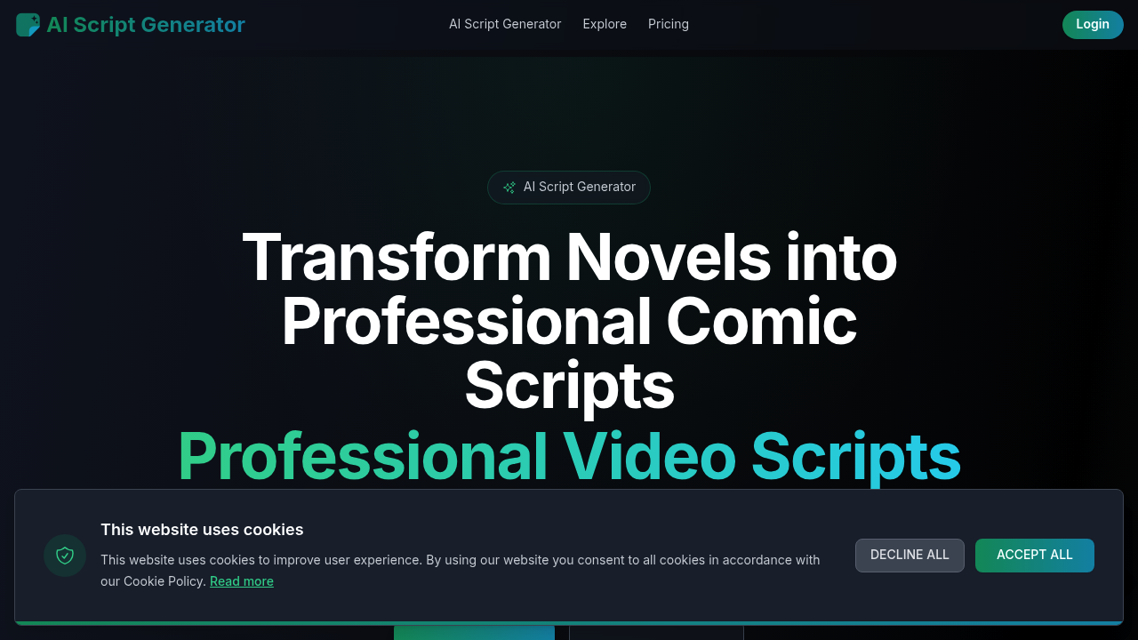 AI Script Generator screenshot