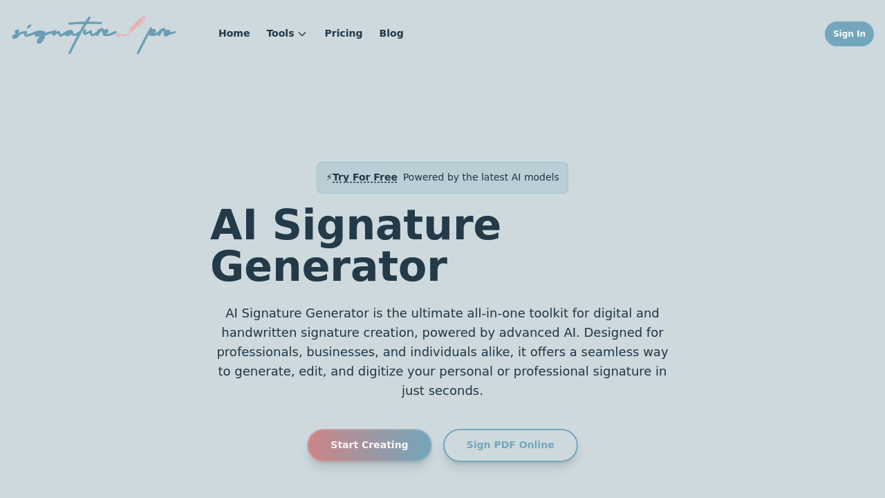 AI Signature Generator Pro screenshot