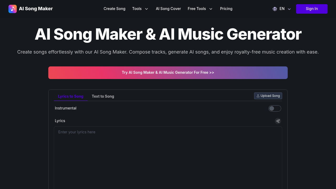 AI Song Maker screenshot