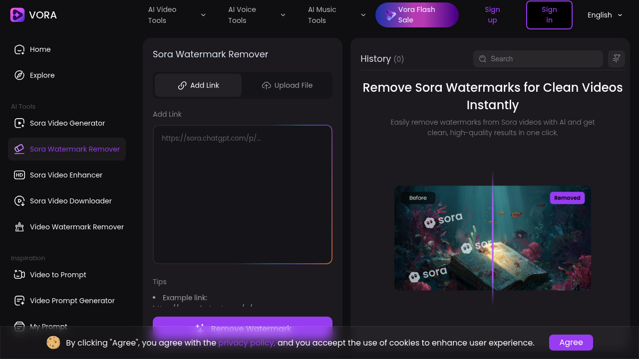 Fineshare Sora Watermark Remover screenshot