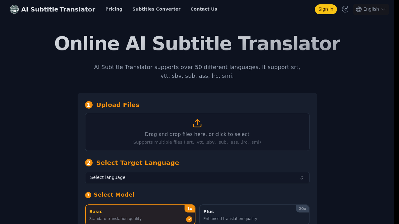 AI Subtitle Translator screenshot