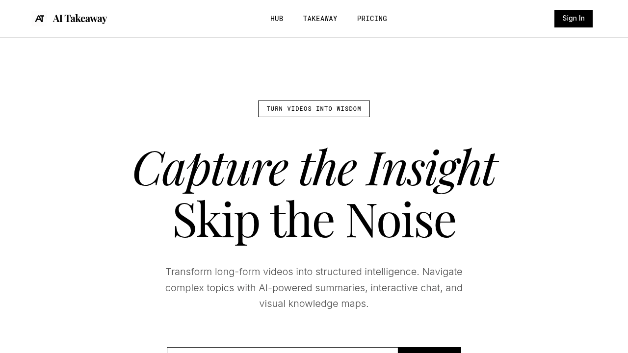 AI Takeaway screenshot