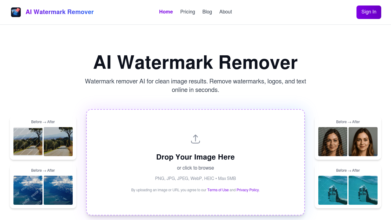 AI Watermark Remover screenshot