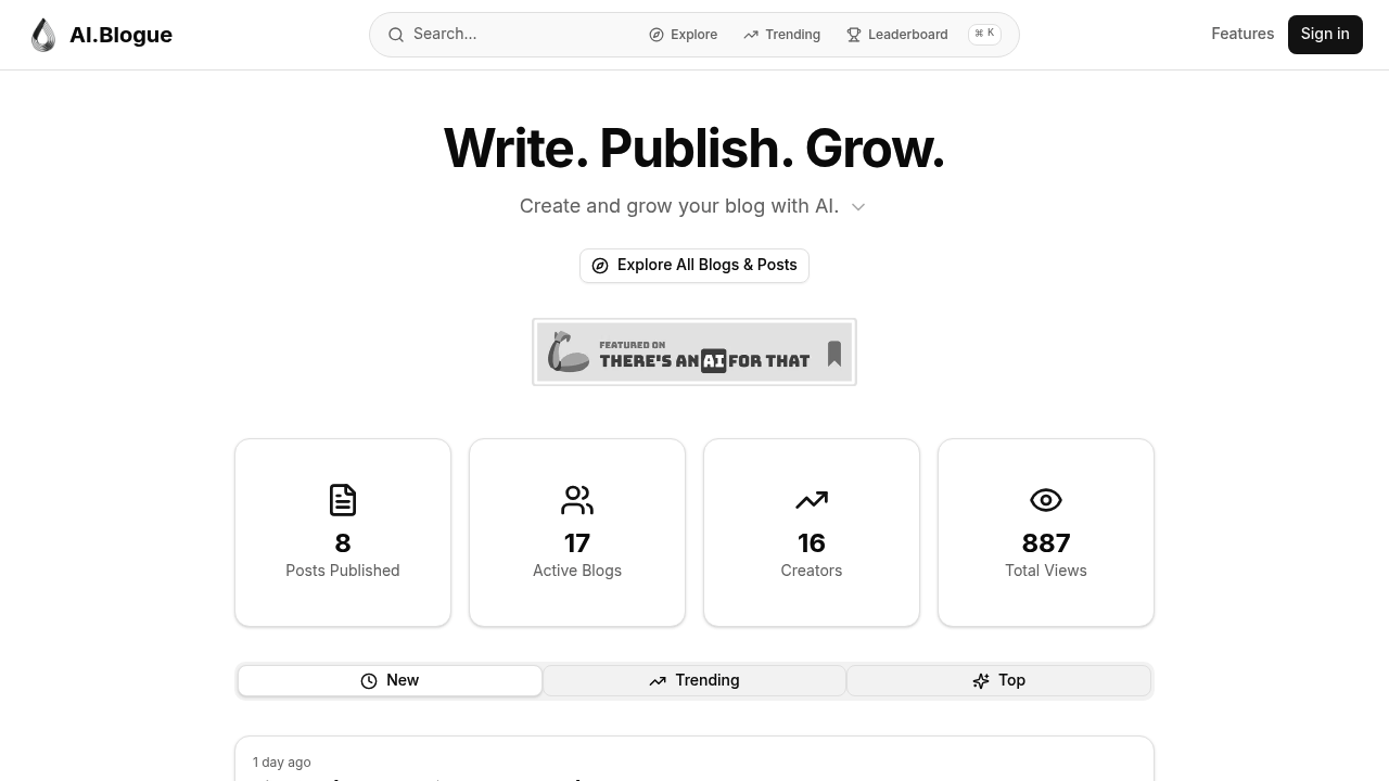 AI.Blogue screenshot