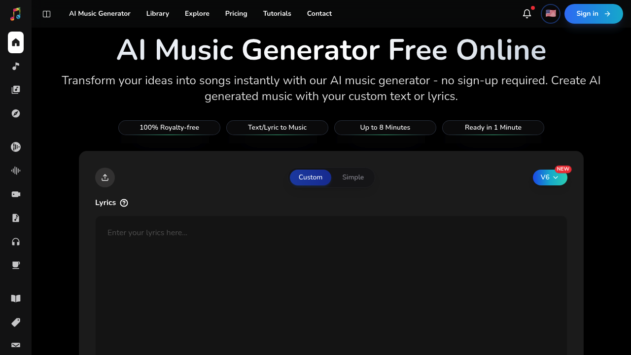 AIMusicGen.ai screenshot
