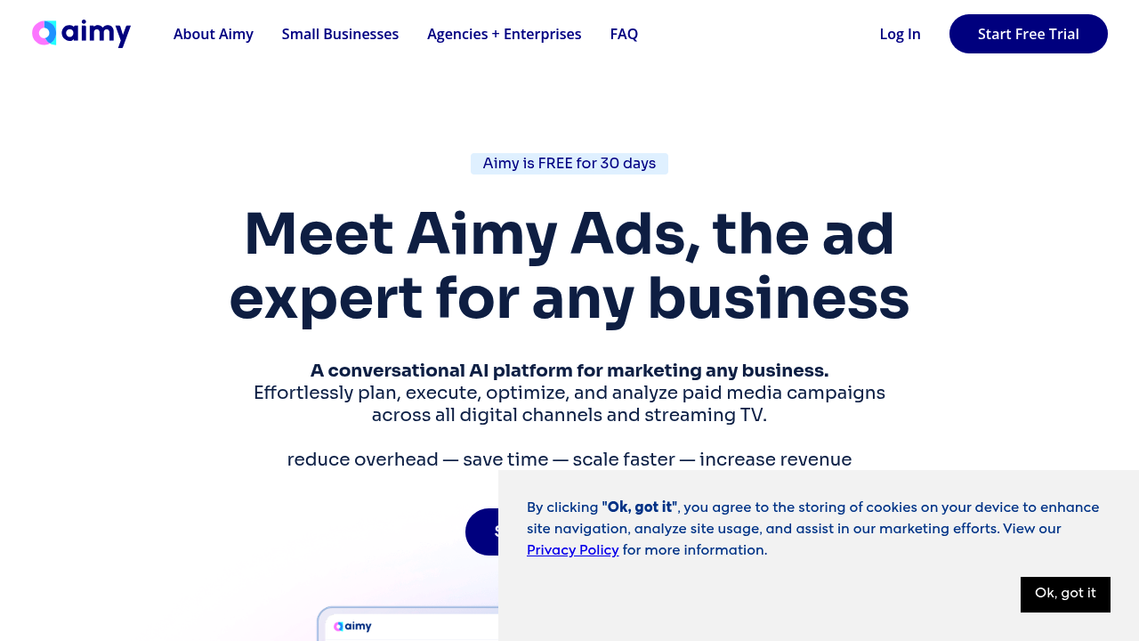 Aimy Ads screenshot