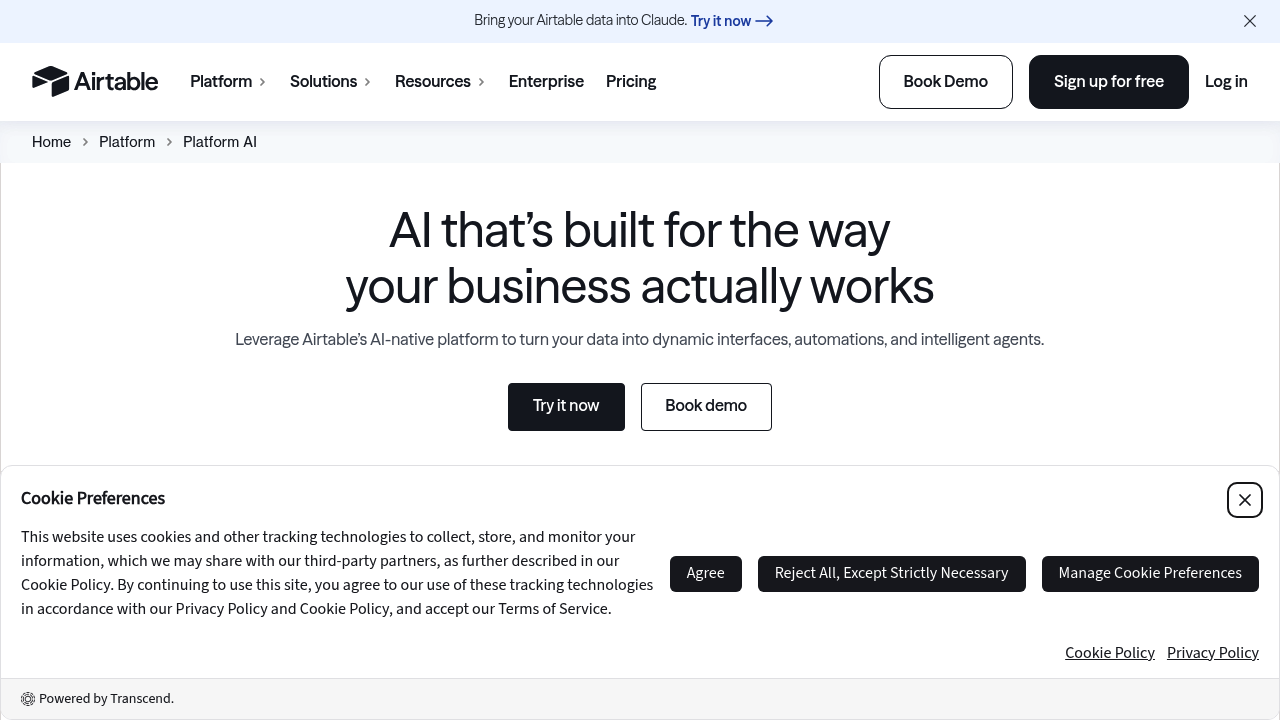 Airtable AI screenshot