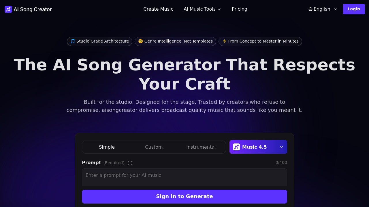 AiSongCreator.pro screenshot