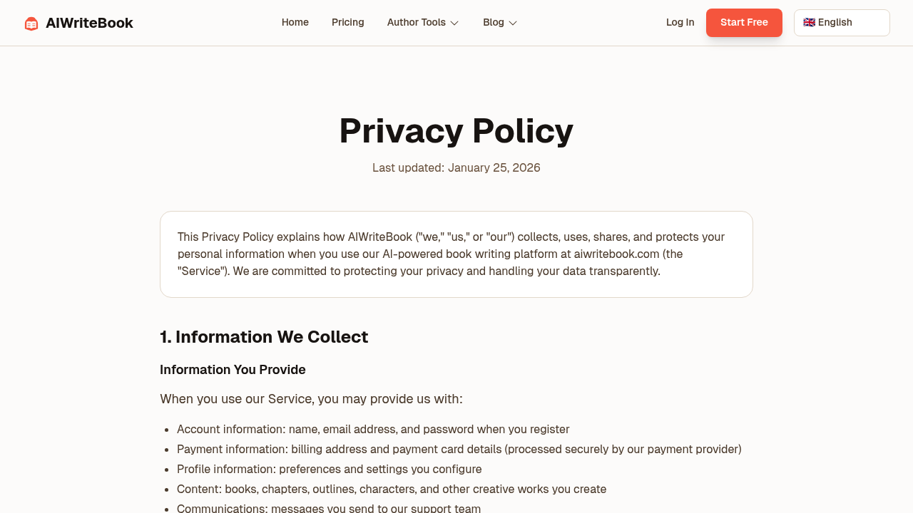 AIWriteBook screenshot