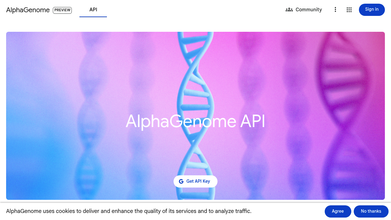 AlphaGenome screenshot