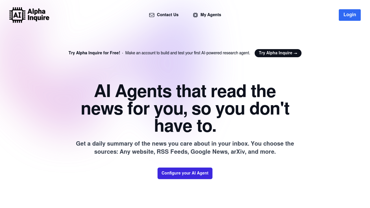 AlphaInquire screenshot